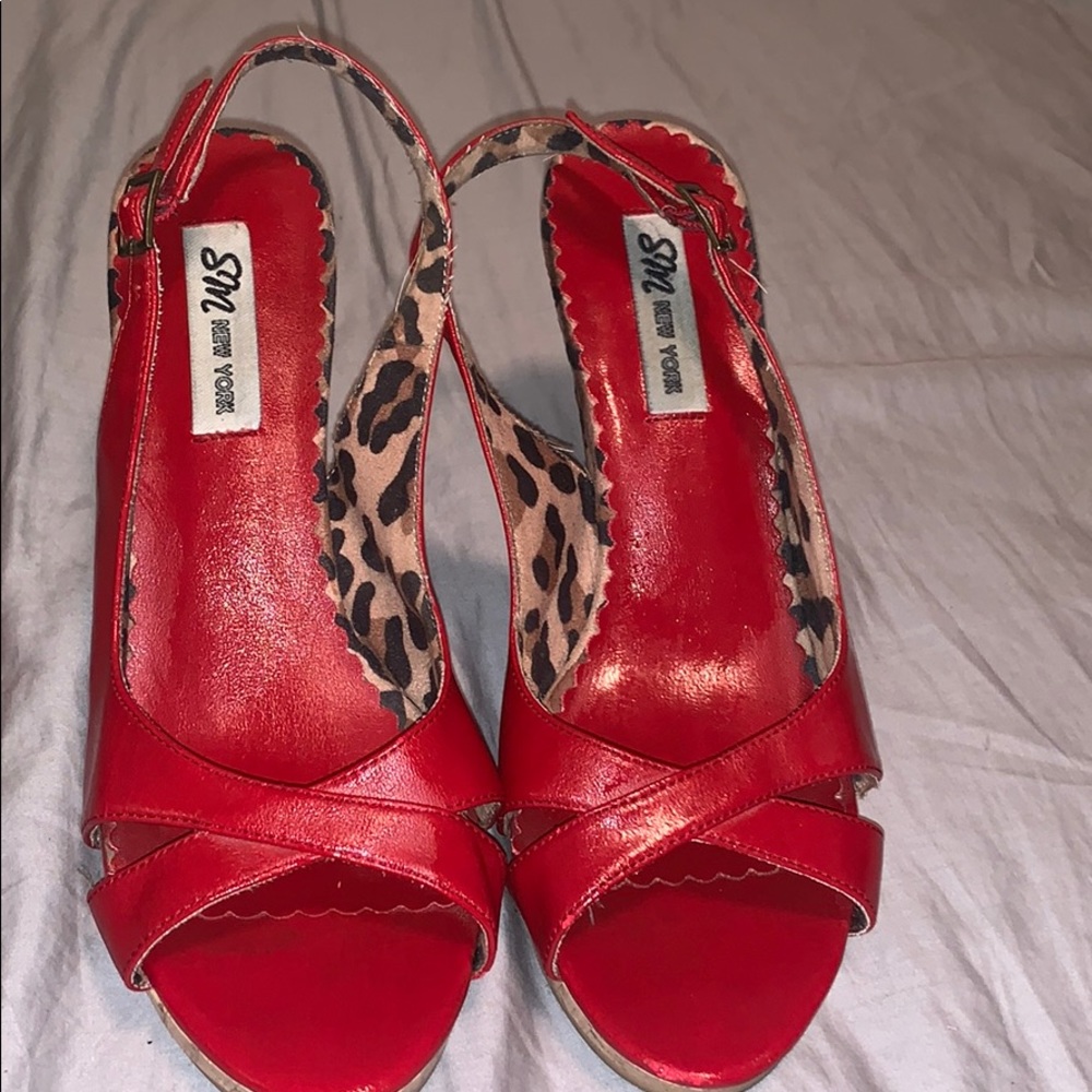 Red Leather High heels